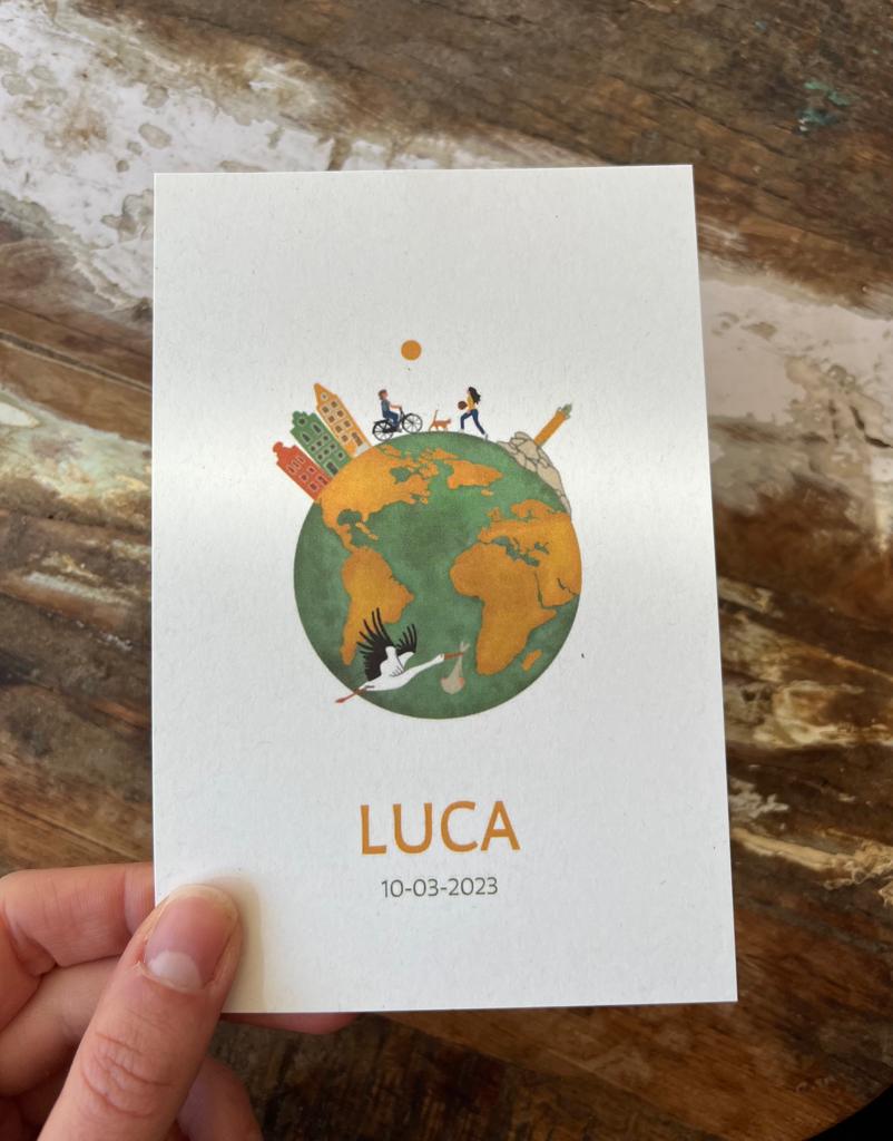 Birth announcement custom design