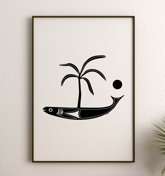 Art print - Palm fish
