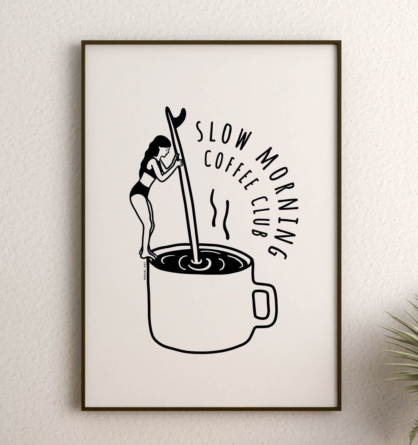 Art print - Slow morning coffee club