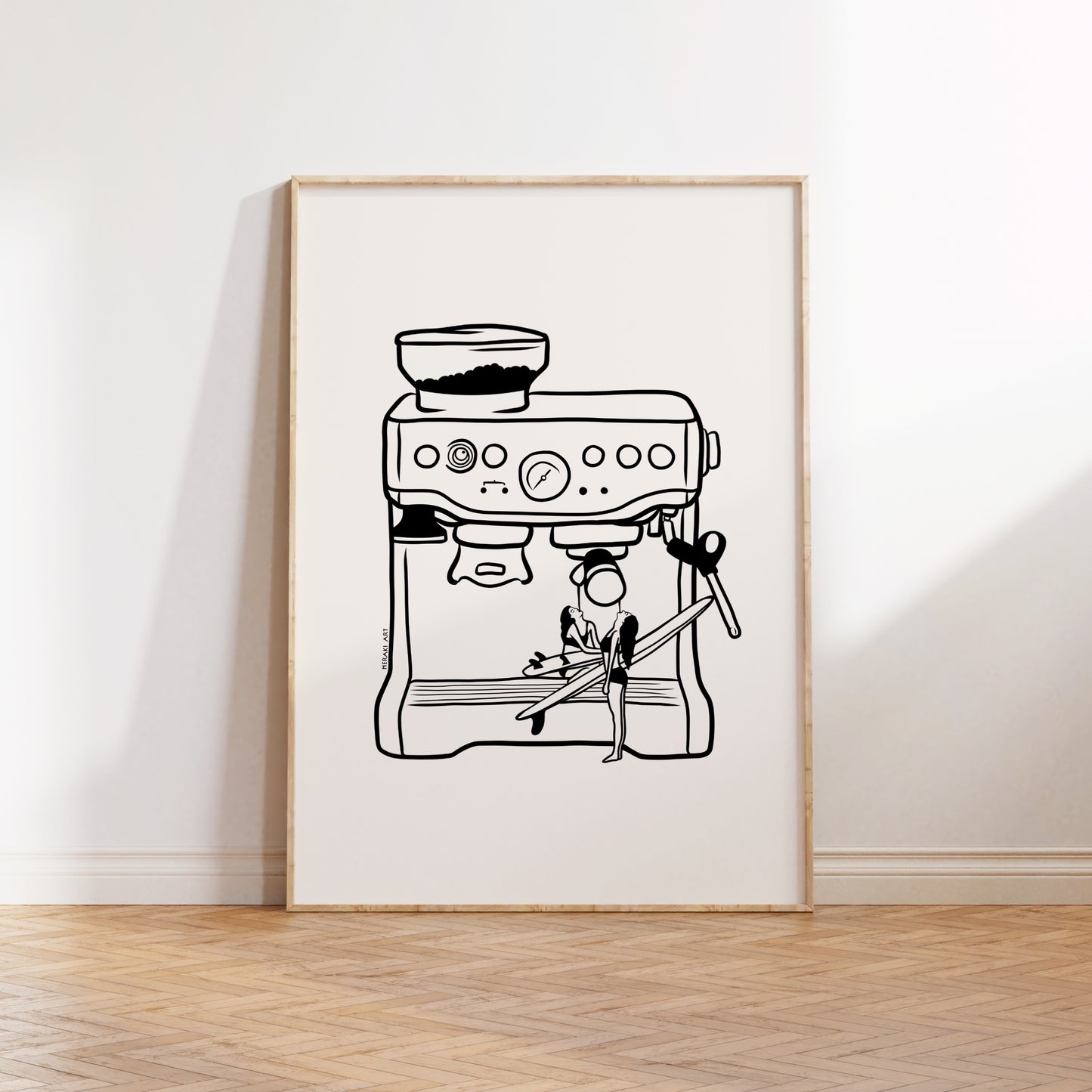 Art print - Surfers' coffee to go