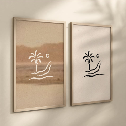 Art print - Oasis & dunes