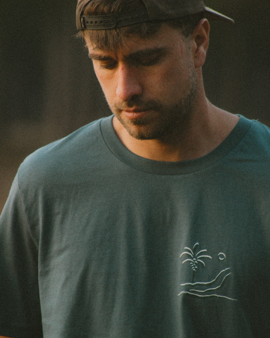Unisex organic cotton T-shirt - Oasis ocean blue