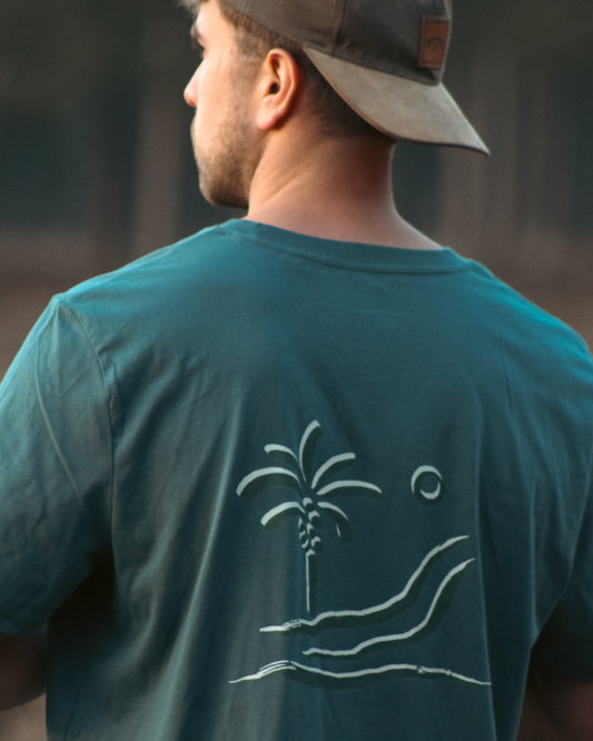 Unisex organic cotton T-shirt - Oasis ocean blue