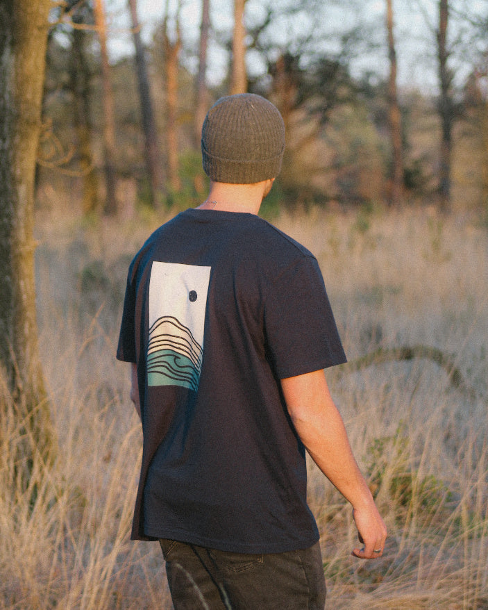 Unisex organic cotton t-shirt - Ocean state - Blue