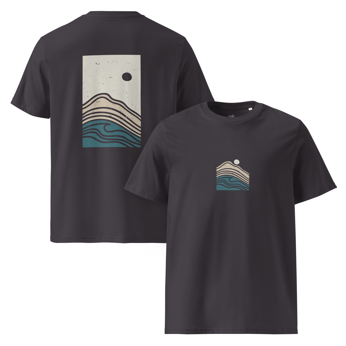 Unisex organic cotton t-shirt - Ocean state - Blue