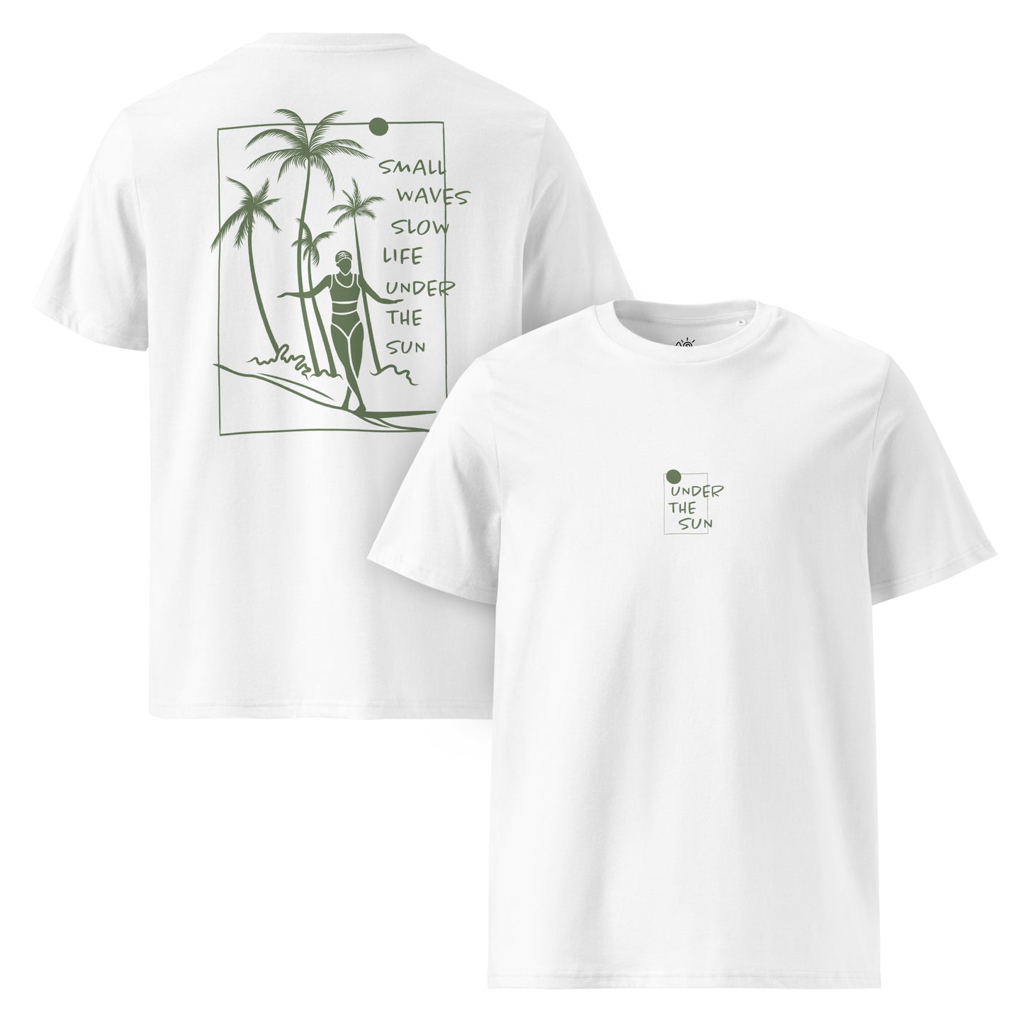 Unisex organic cotton t-shirt - Under the sun - Green