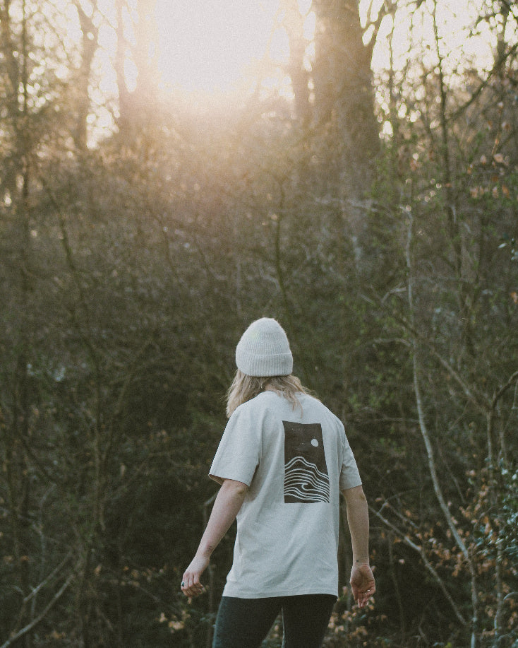 Unisex organic cotton t-shirt - Ocean state - Brown