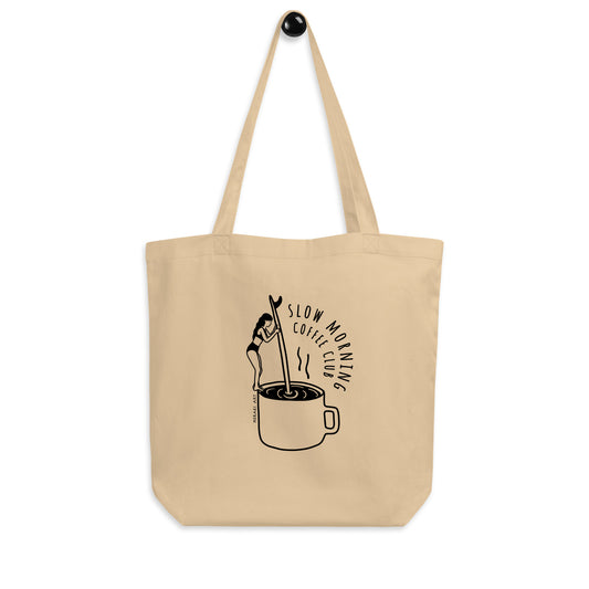 Eco Tote Bag - Slow morning coffee club