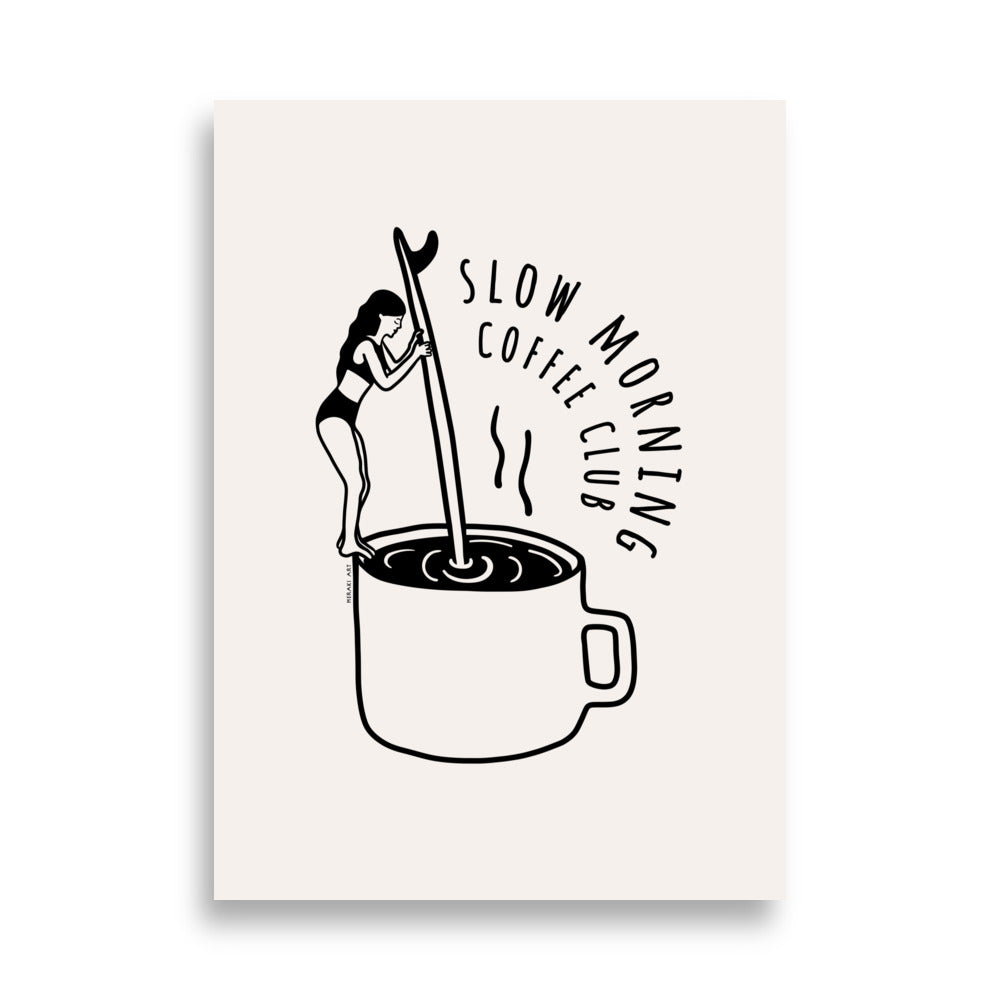 Art print - Slow morning coffee club