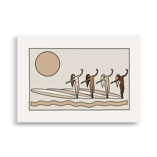 Art print - Ocean sisters square