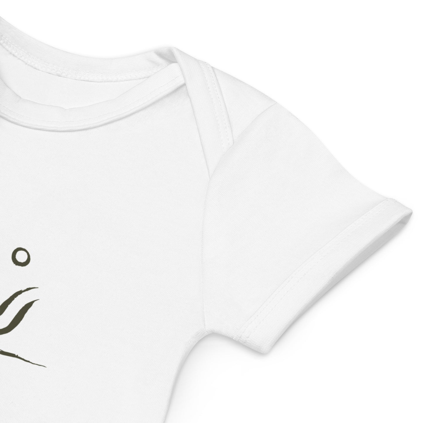 Organic cotton baby one-piece - Oasis