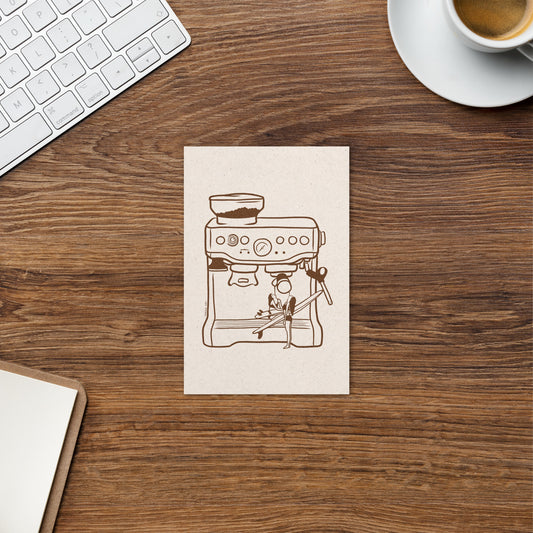 Postcard - Surfers' coffee to go