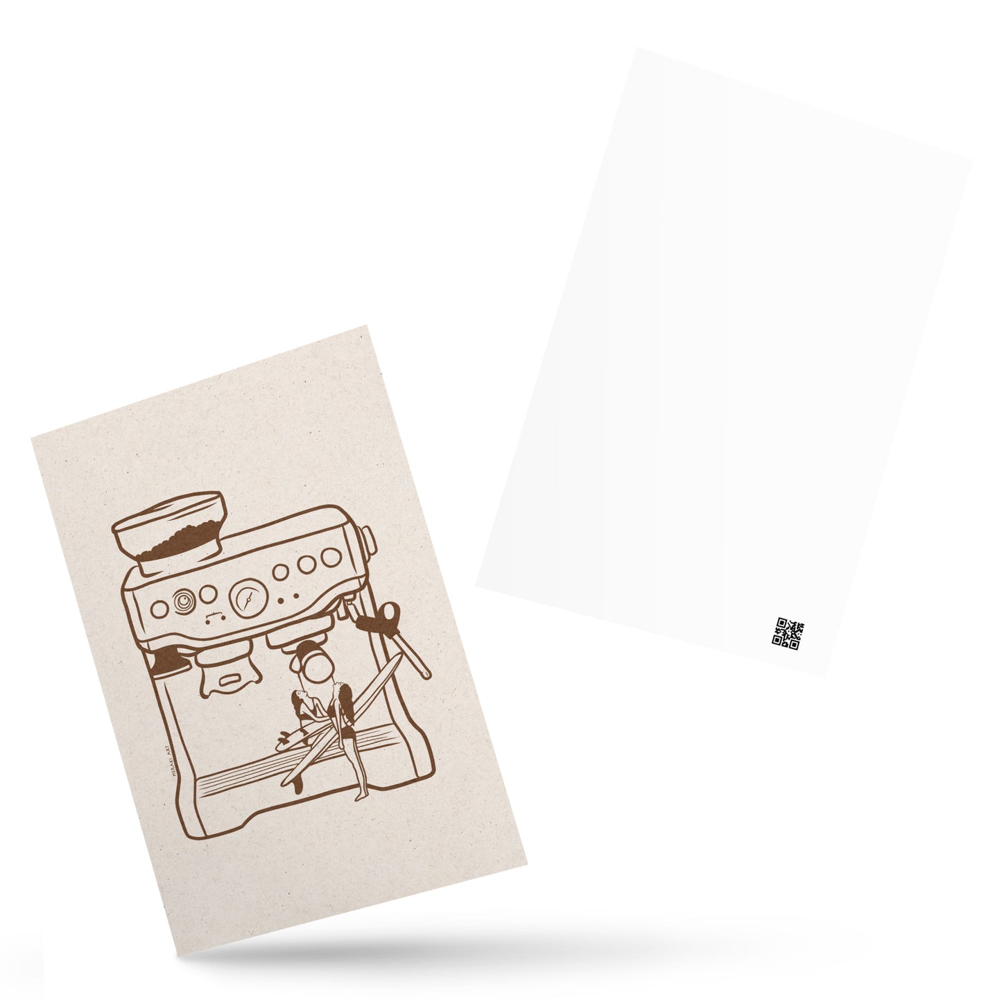 Postcard - Surfers' coffee to go