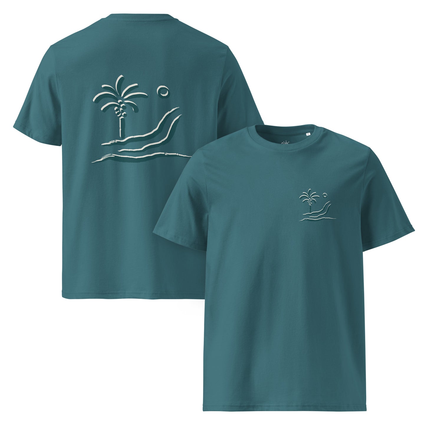 Unisex organic cotton T-shirt - Oasis ocean blue