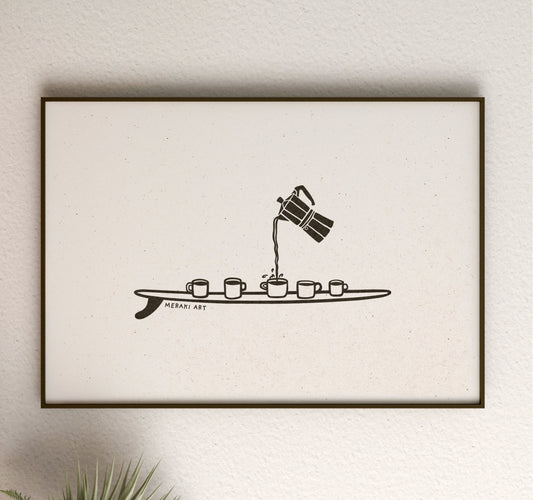 Art print - Coffee log