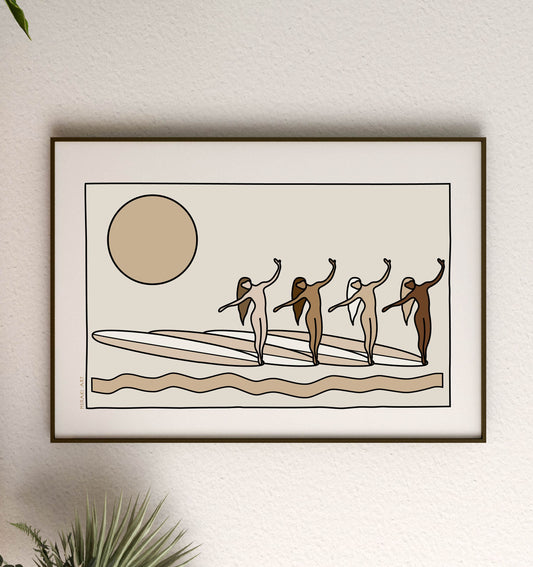 Art print - Ocean sisters square