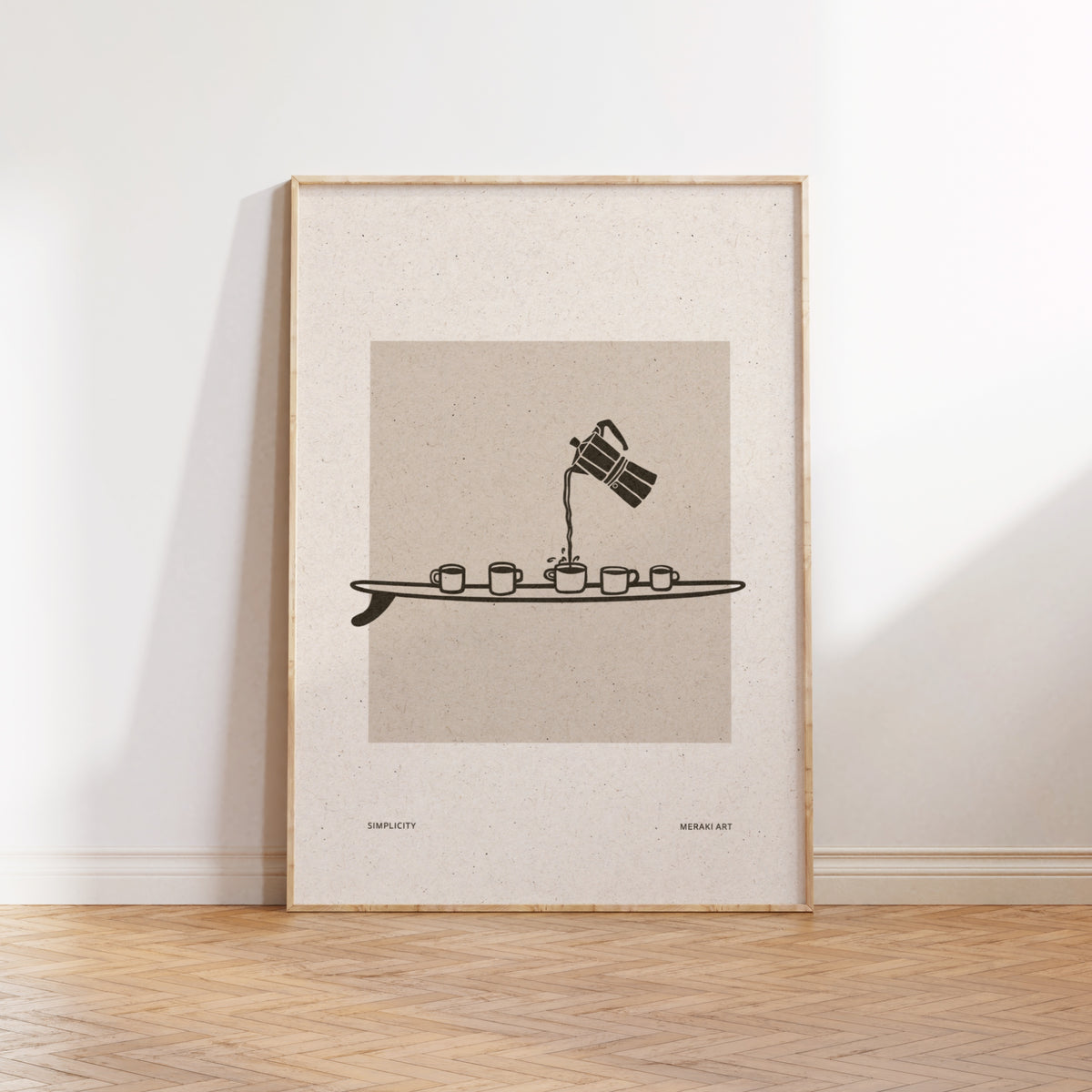 Art print - Simplicity - Coffee log