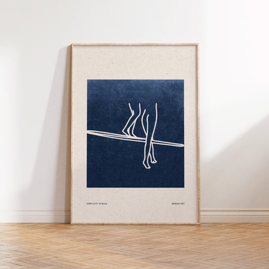 Art print - Simplicity in blue - Surf