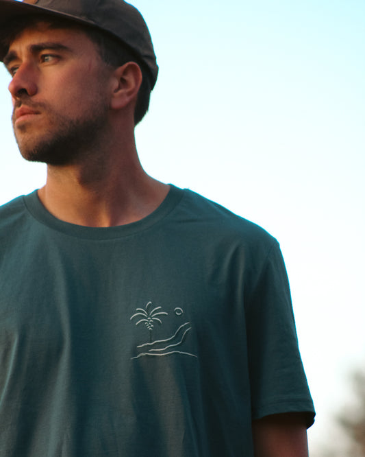 Unisex organic cotton T-shirt - Oasis ocean blue