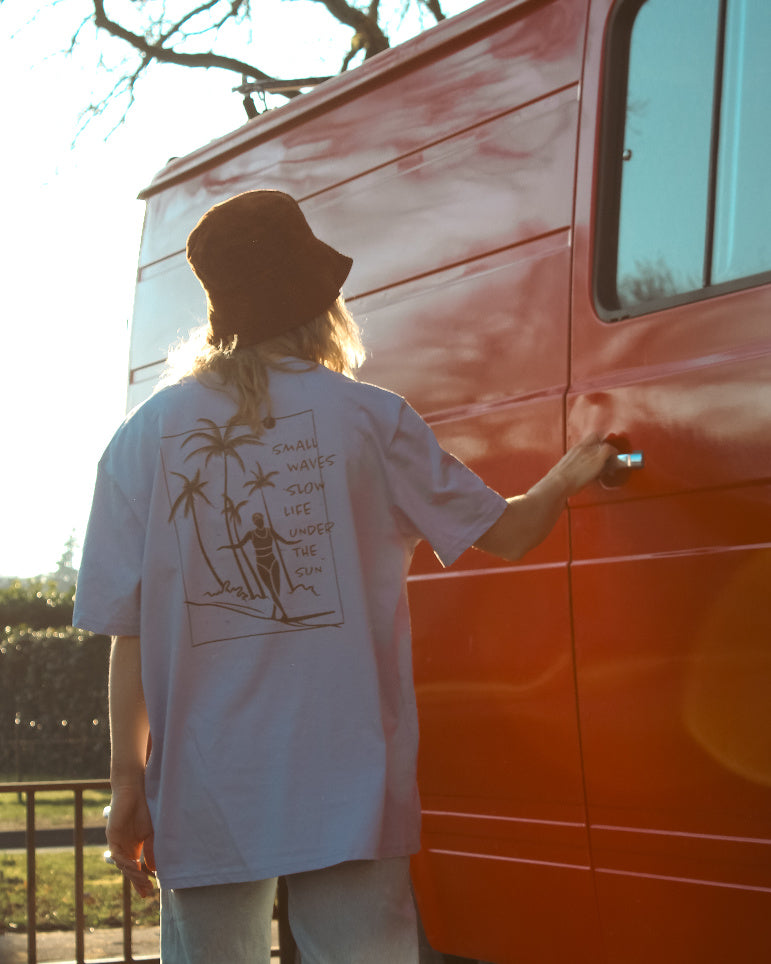 Unisex organic cotton t-shirt - Under the sun - Brown