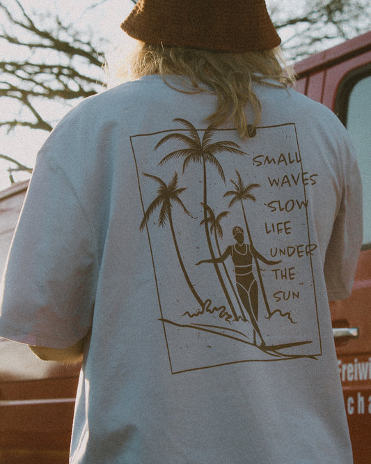 Unisex organic cotton t-shirt - Under the sun - Brown