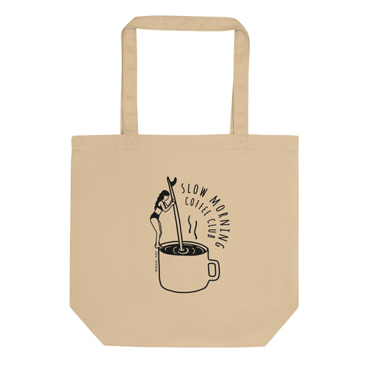 Eco Tote Bag - Slow morning coffee club