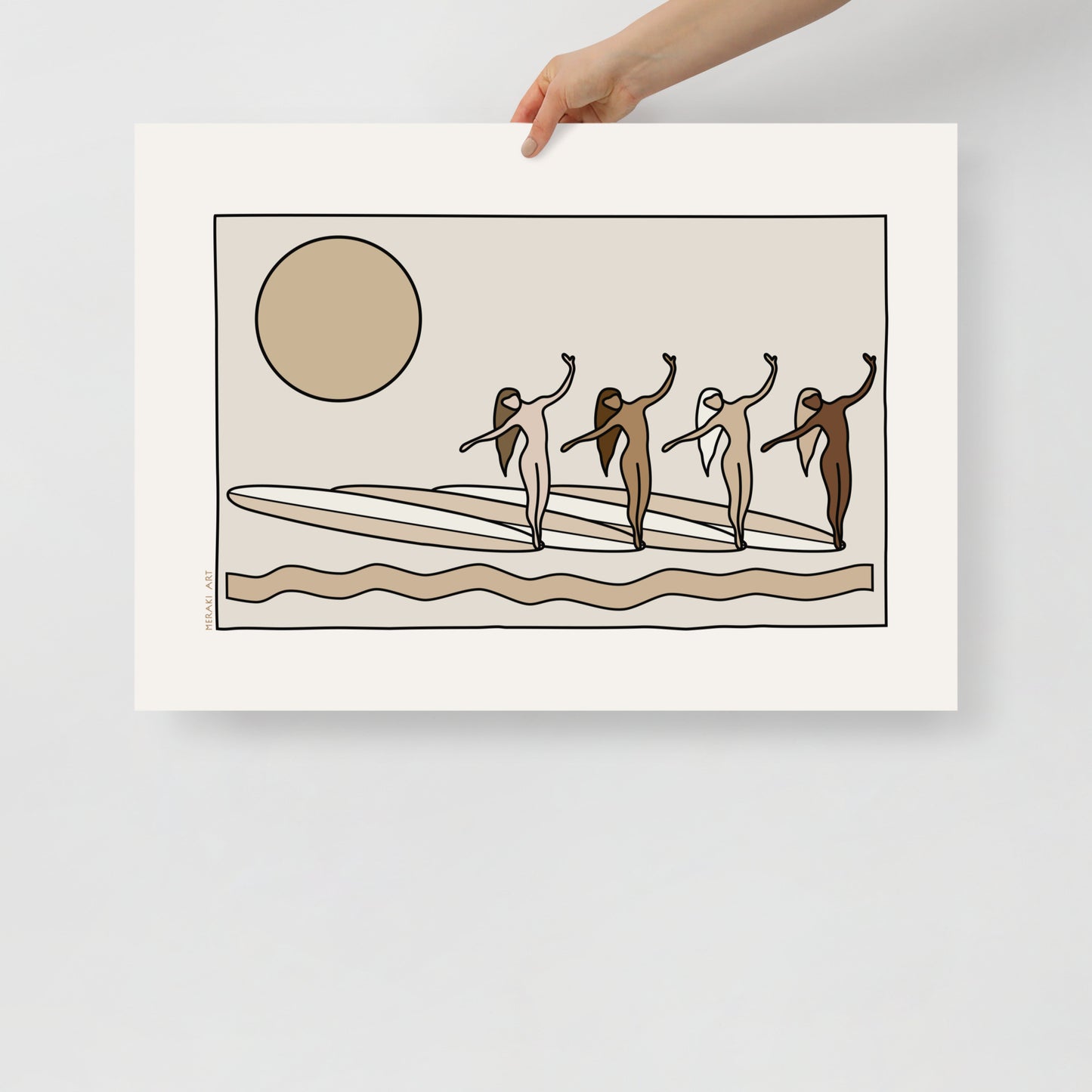 Art print - Ocean sisters square