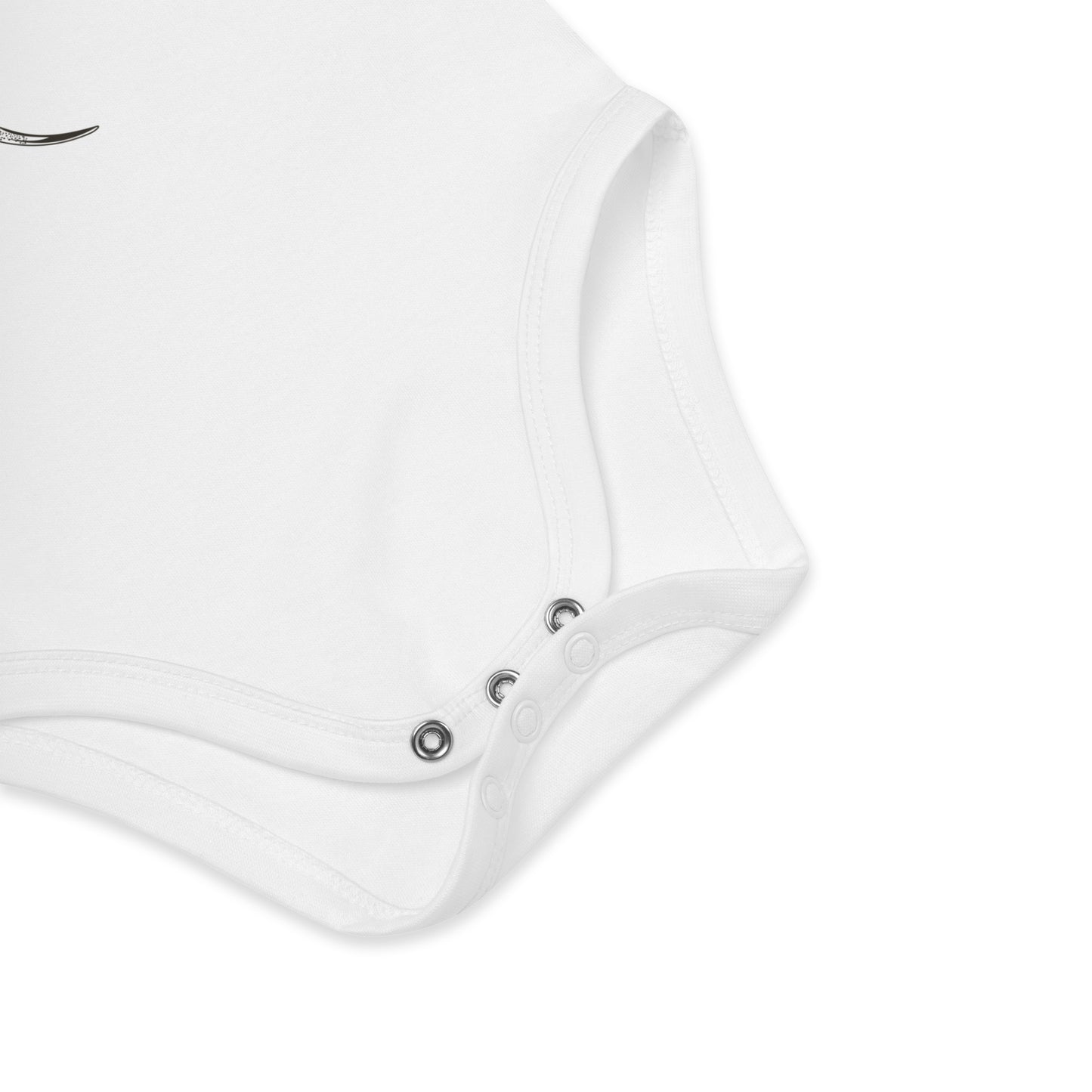 Organic cotton baby one-piece - Leopard shark