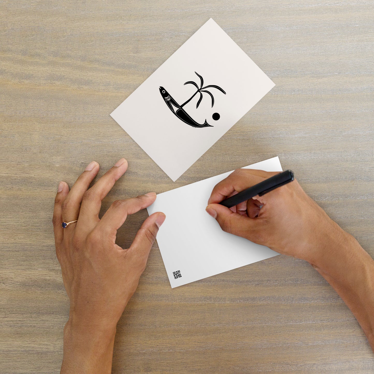 Postcard - Palm fish