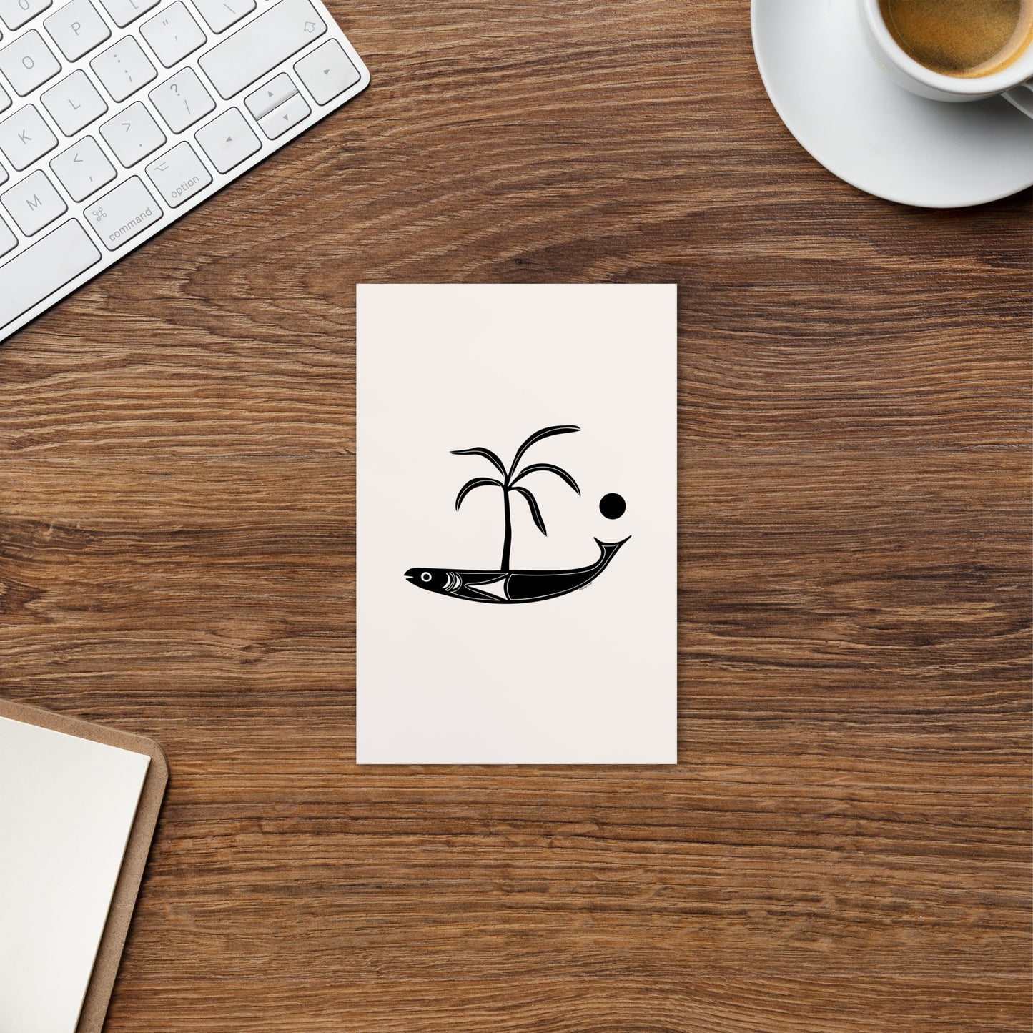 Postcard - Palm fish