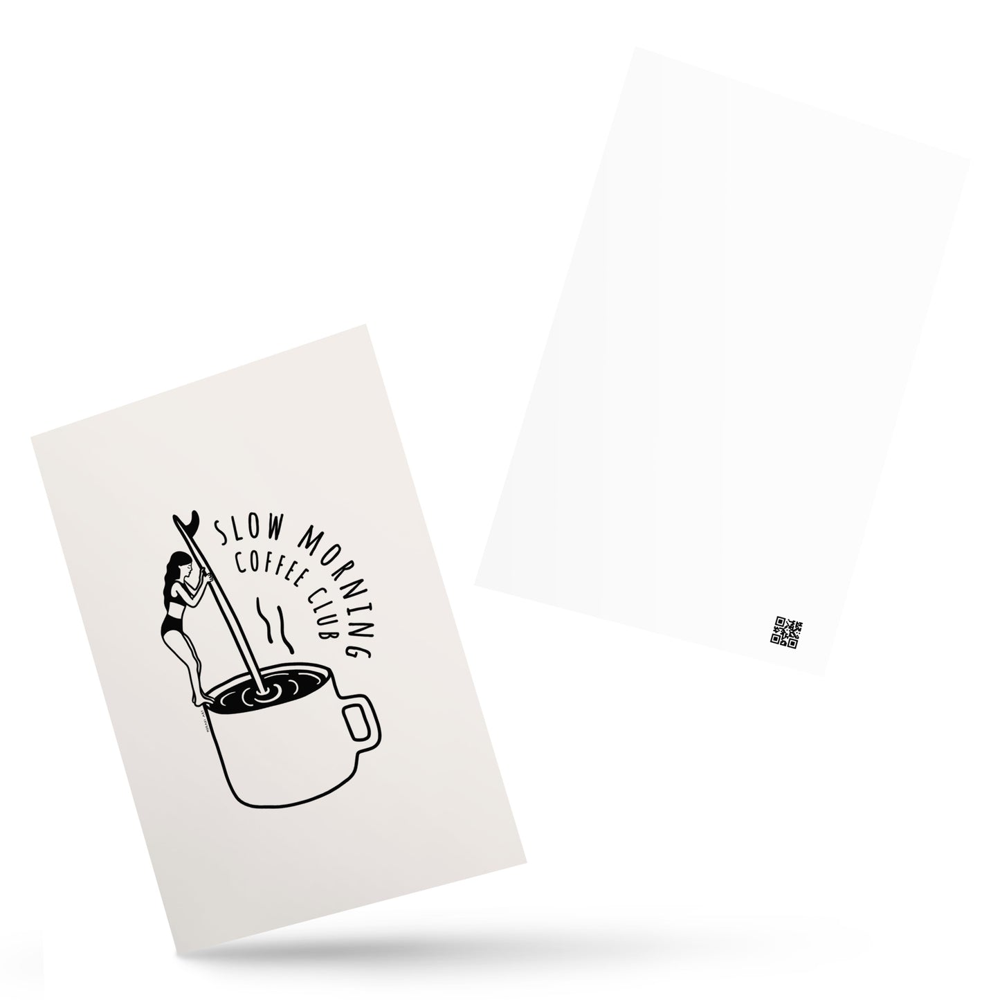 Postcard - Slow morning coffee club