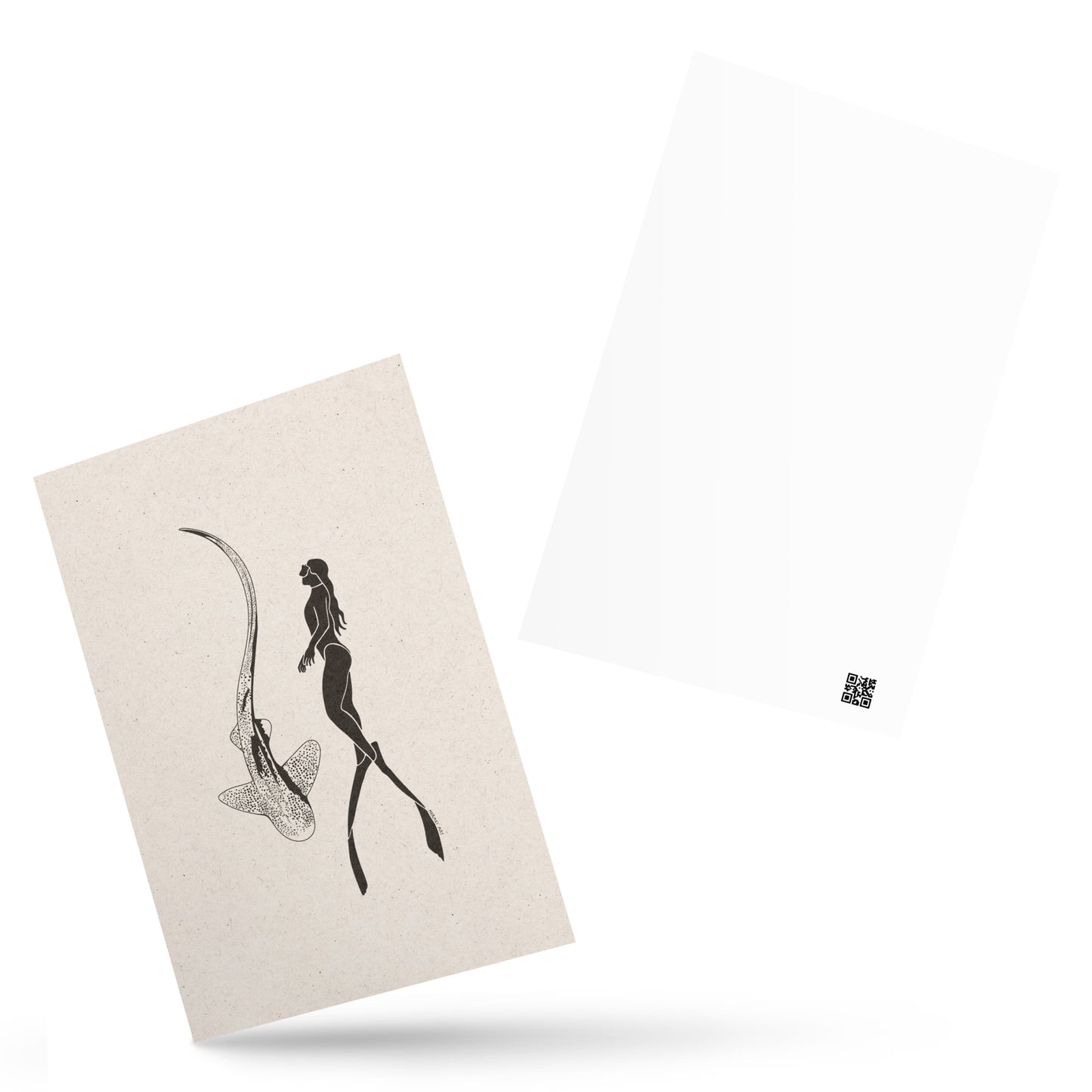 Postcard - Leopard shark dive